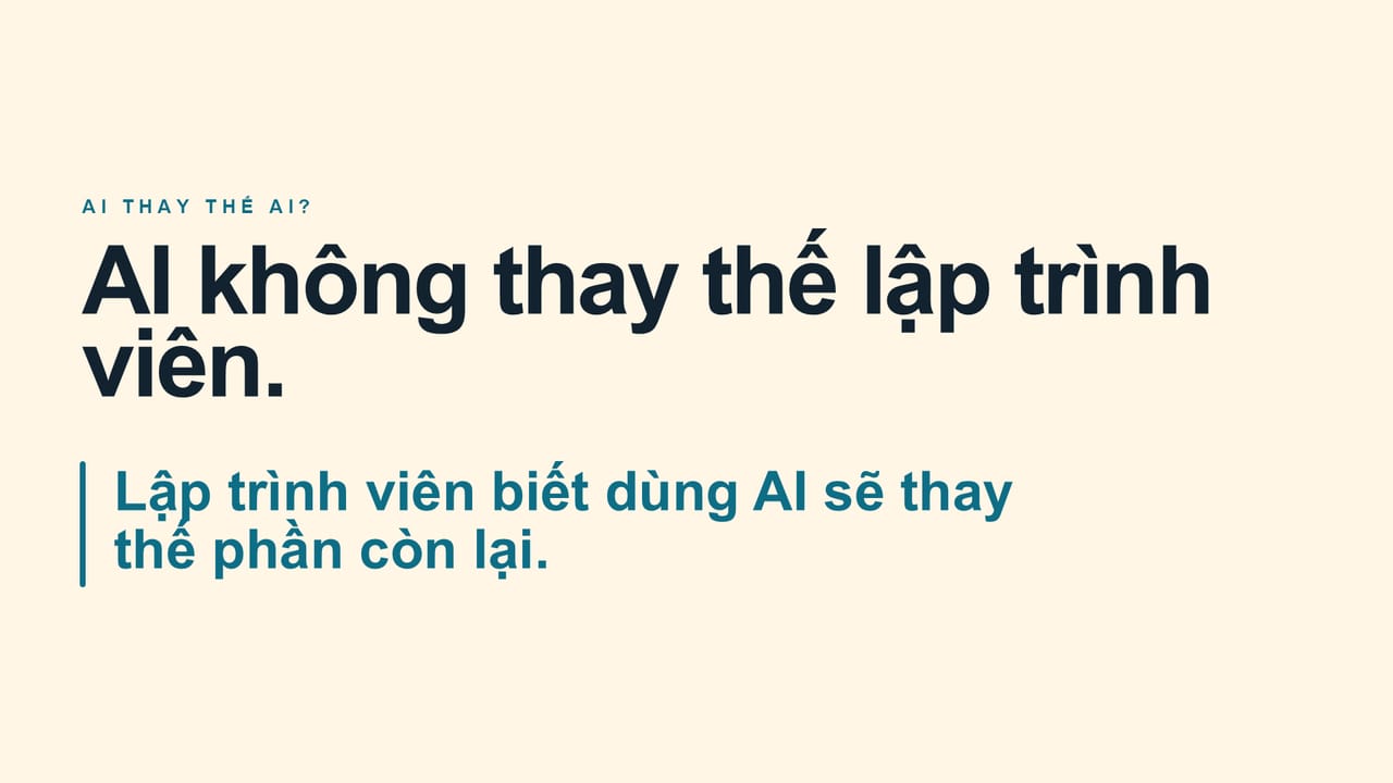 Slide 11: AI THAY THẾ AI?
