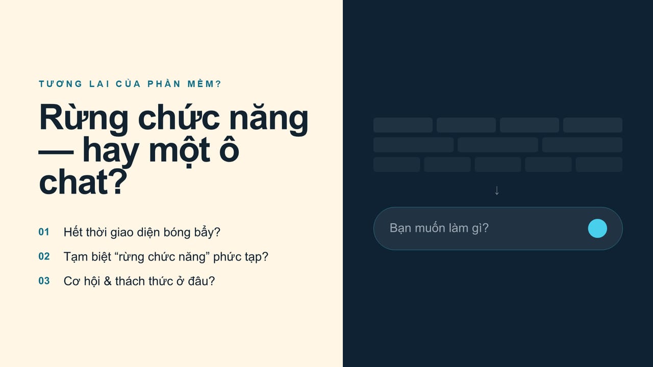Slide 13: TƯƠNG LAI CỦA PHẦN MỀM?